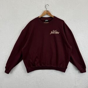 Karl Jacobs‎ Sweatshirt Mens 2XL Maroon Originals 2021 Crewneck Embroidered